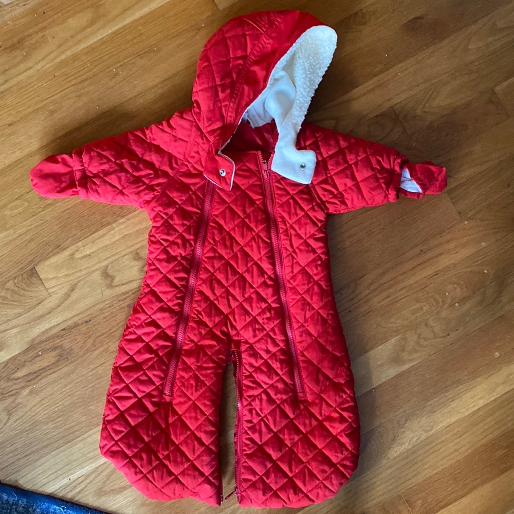 Hanna Andersson red one size infant snowsuit